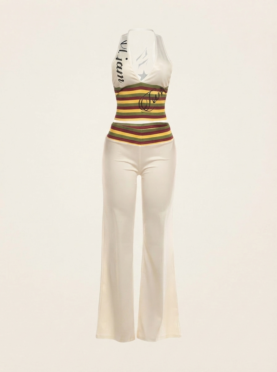 Striped Flare Set