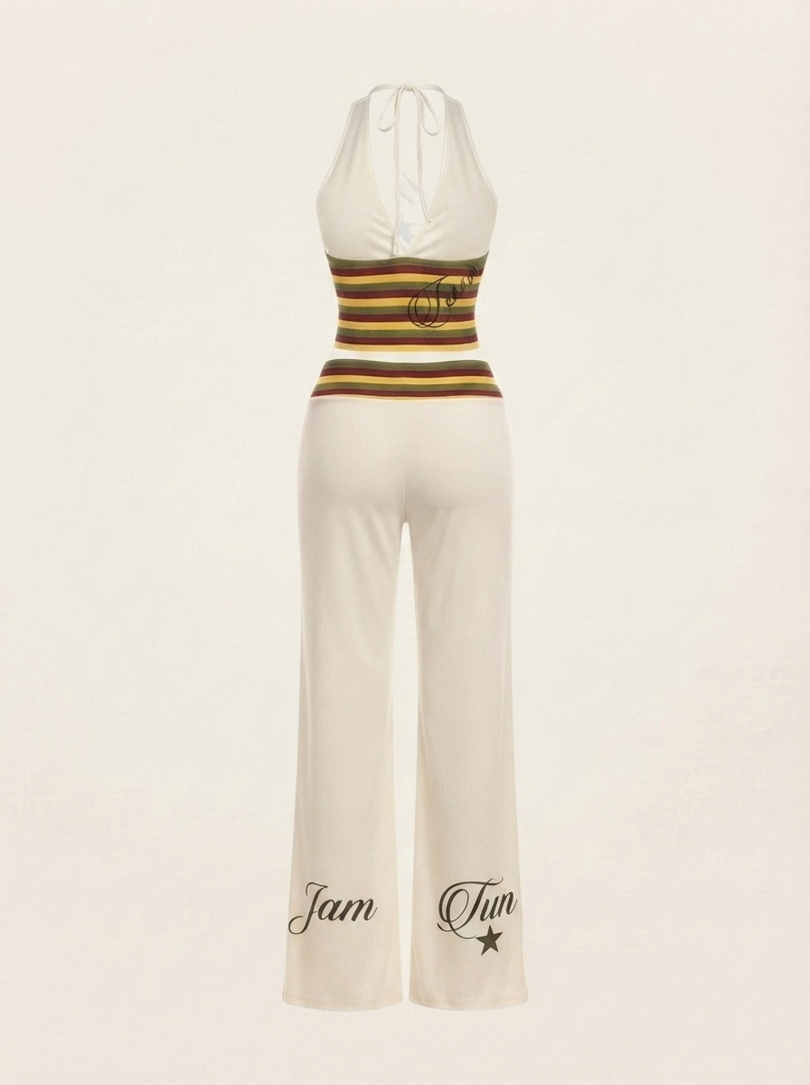 Striped Flare Set
