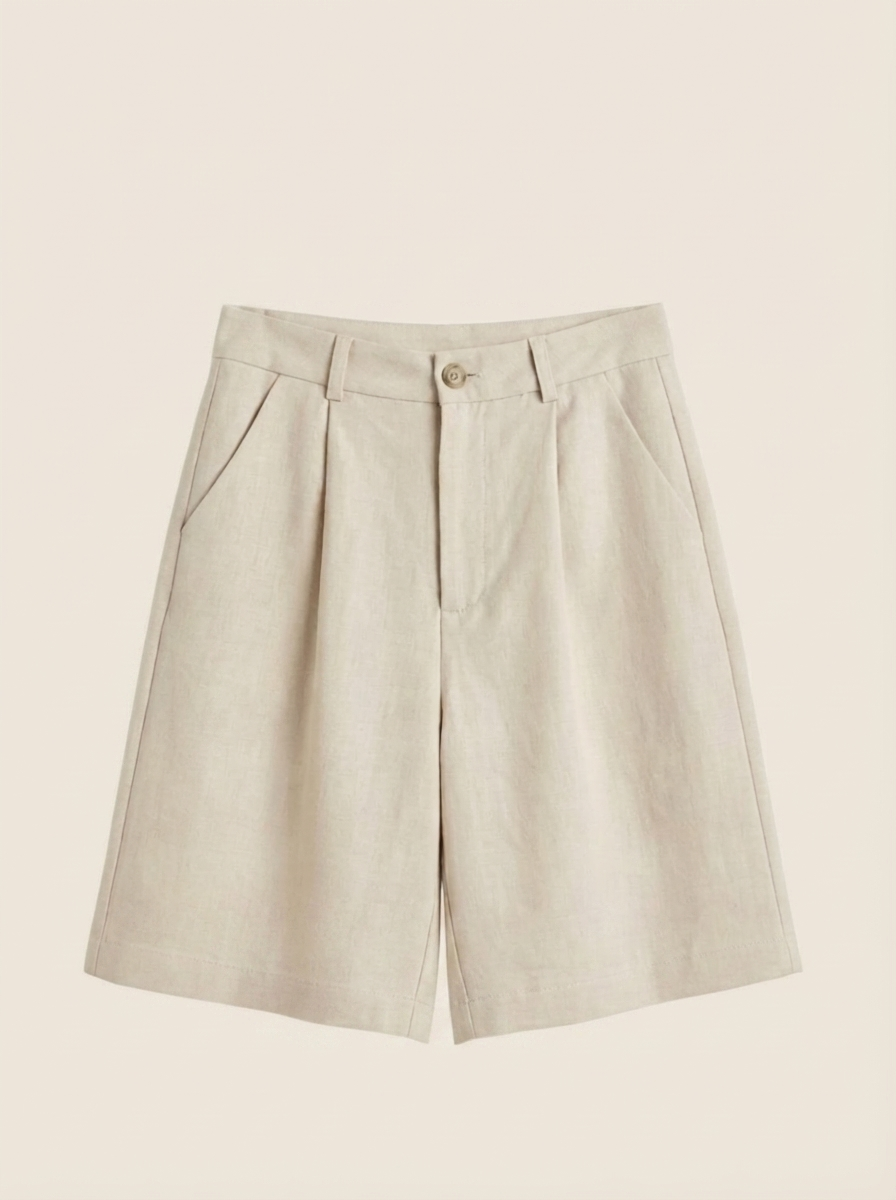 Pleated Tailored Short