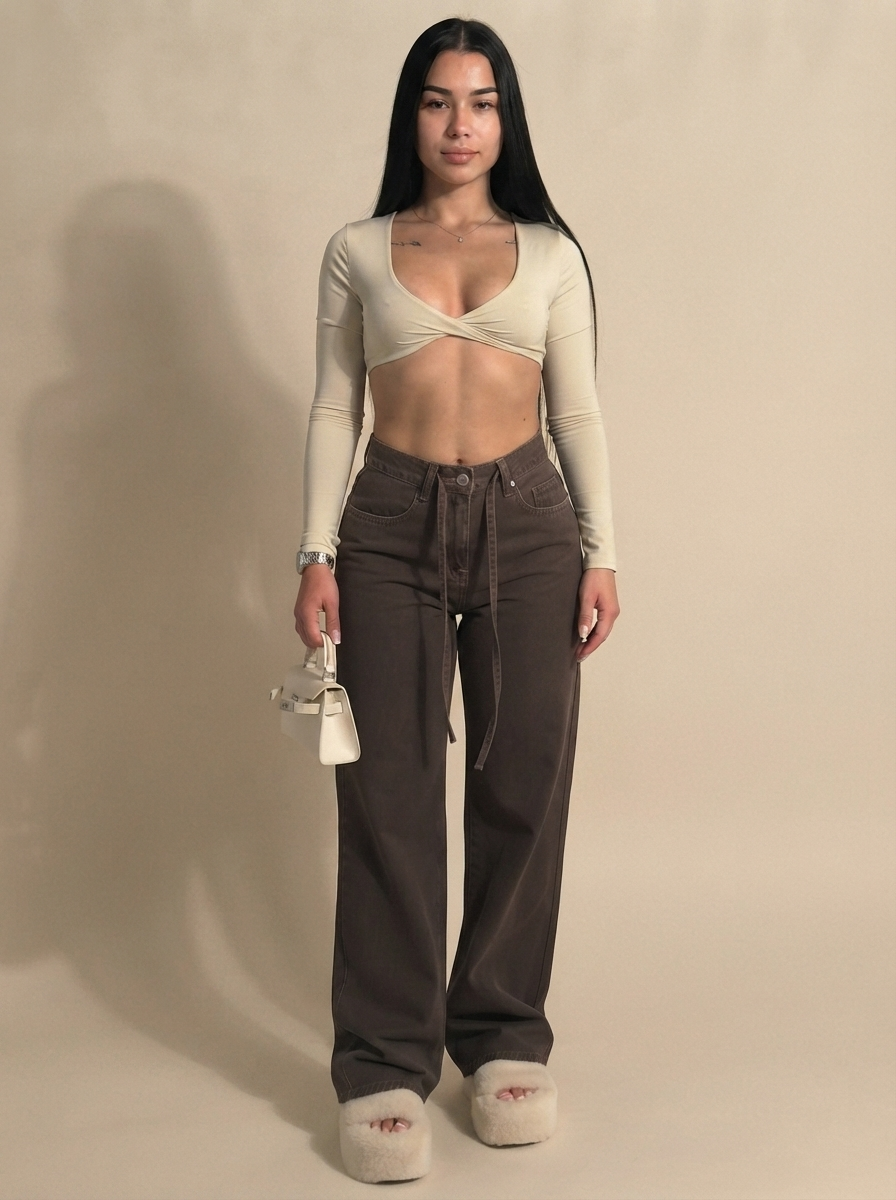 High Waist Wide Leg Jean