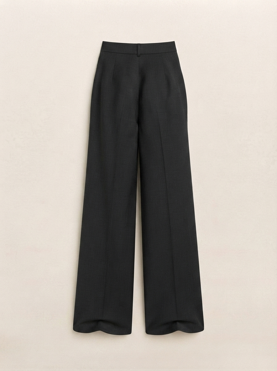 High Waist Straight Leg Trouser